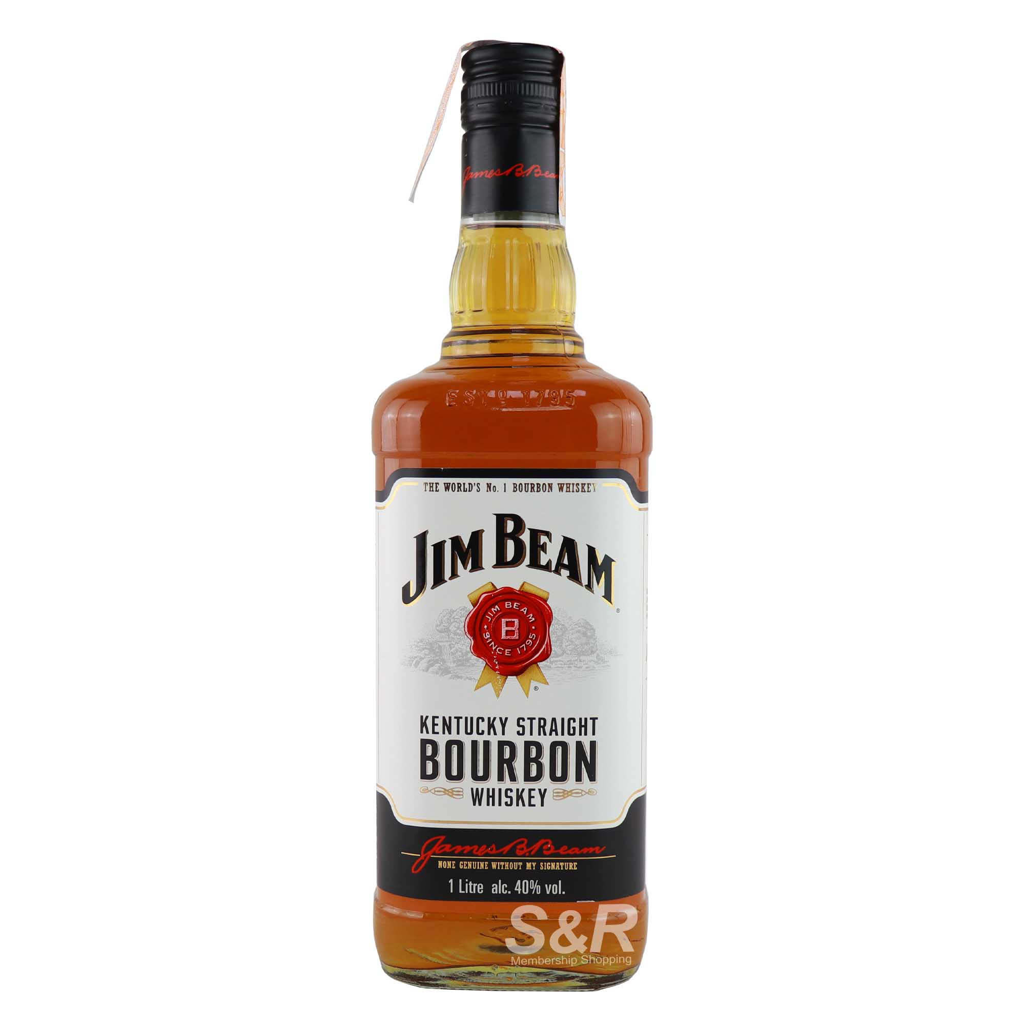 Jim Beam Kentucky Straight Bourbon Whiskey 1L Jim Beam Kentucky Straight Bourbon Whiskey 1L